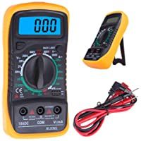 OcioDual Multímetro Digital Tester con Pantalla Retroiluminada LCD Medidor DMM para Medir Corriente DC Amperímetro AC